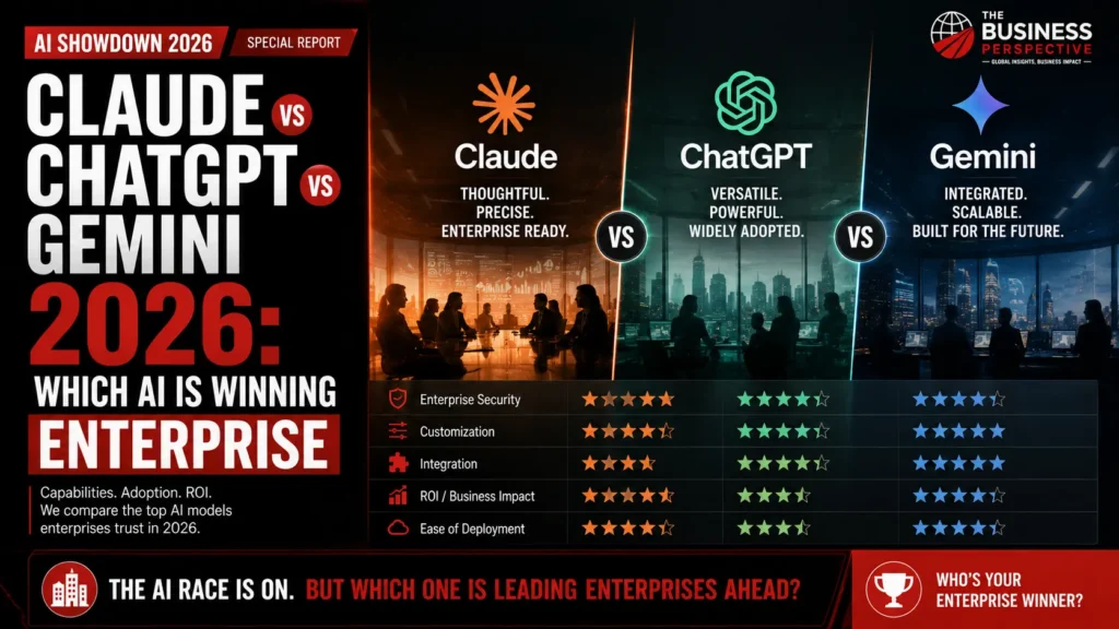 Claude vs ChatGPT vs Gemini 2026: Which AI Is Winning Enterprise Claude vs ChatGPT vs Gemini 2026