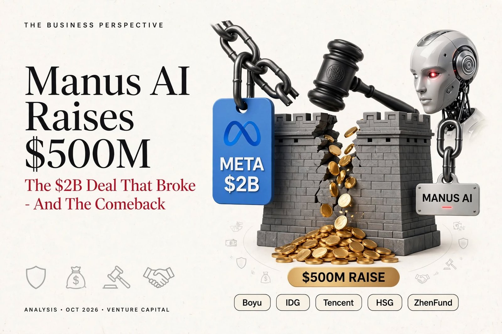 Manus AI funding $500M after Meta's $2B acquisition blocked by China - The Business Perspective